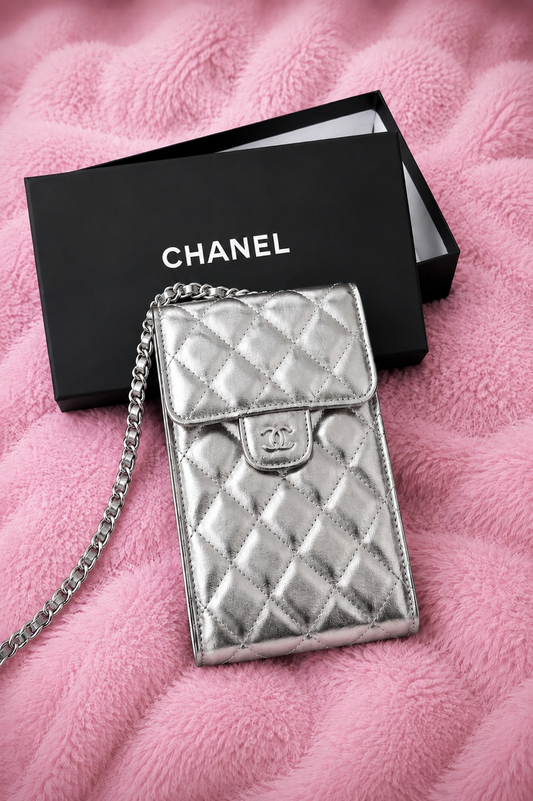 CHANEL PHONE SILVER